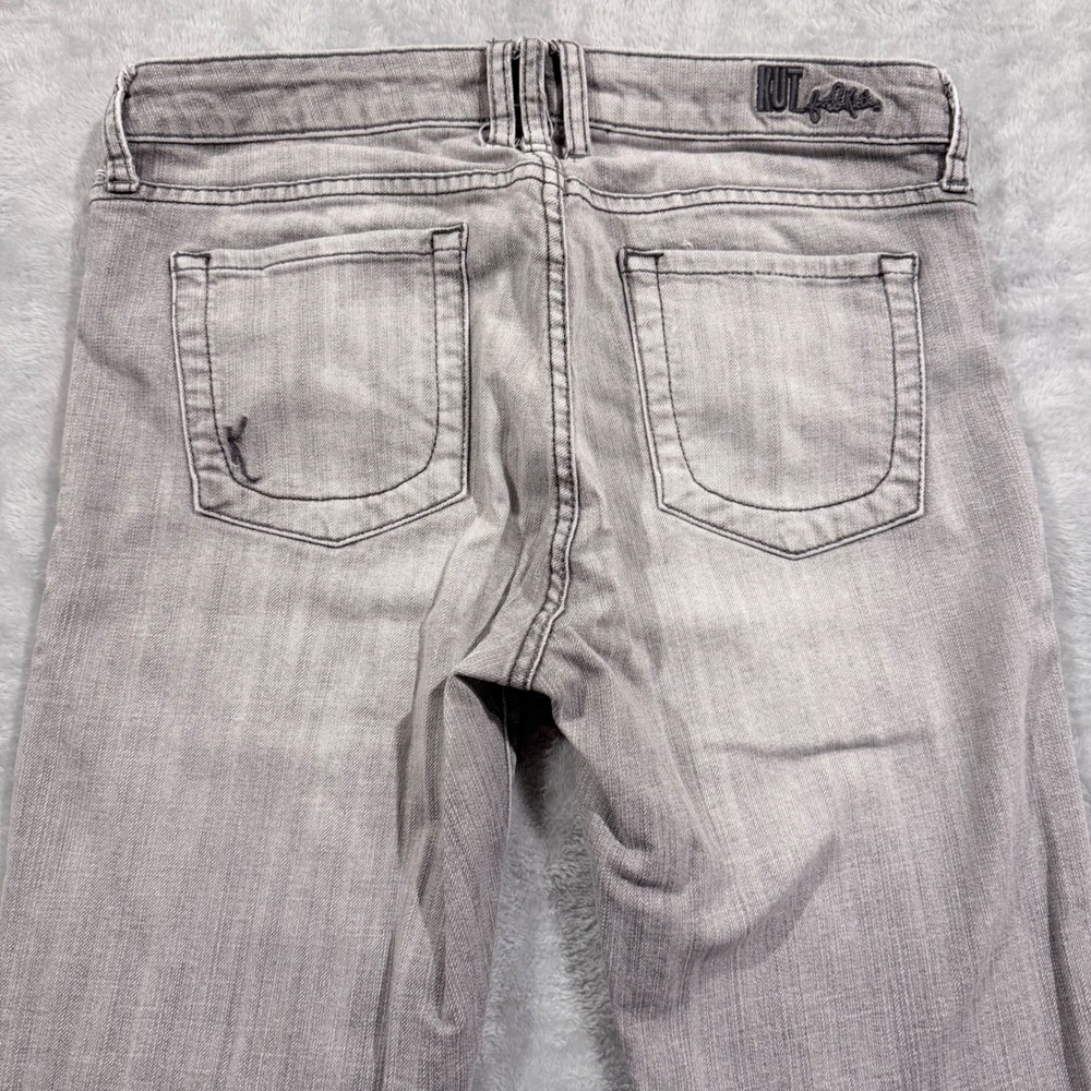 KUT from the Kloth Diana Skinny Jeans Gray Faded Stretch Denim KP488MA4 Womens 8 - Picture 8 of 8